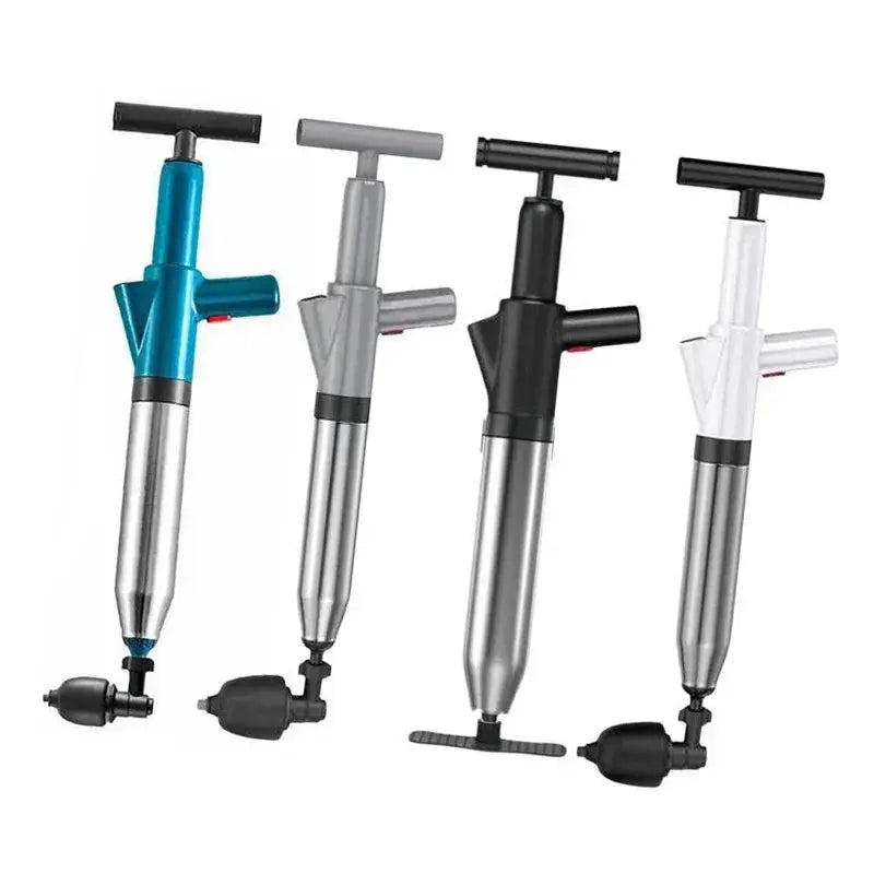 Four high-pressure plungers in different colors