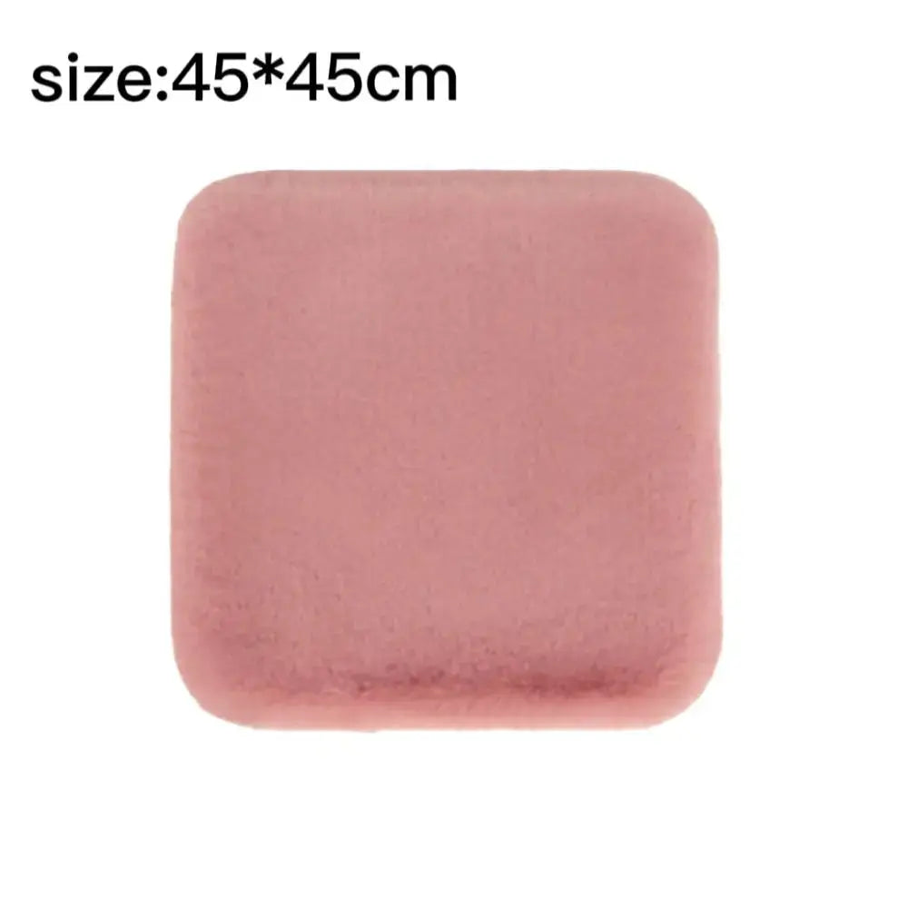 Universal Car Seat Protector for Winter - Warm imitation rabbit fur design.