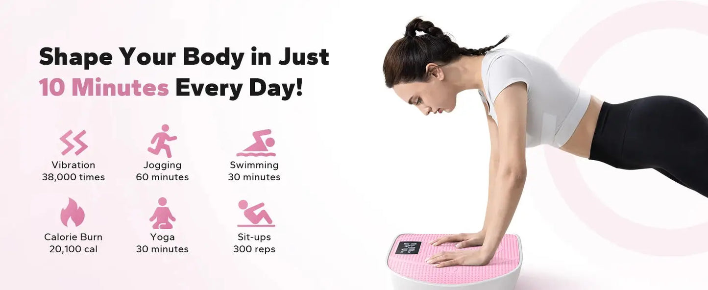 Electric vibration plate machine for weight loss and fitness