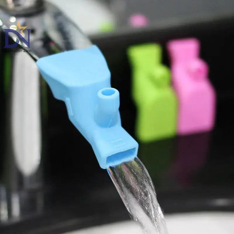 Bathroom Sink Faucet Extender for Kids' Hand Washing - Elastic and easy-to-use design.