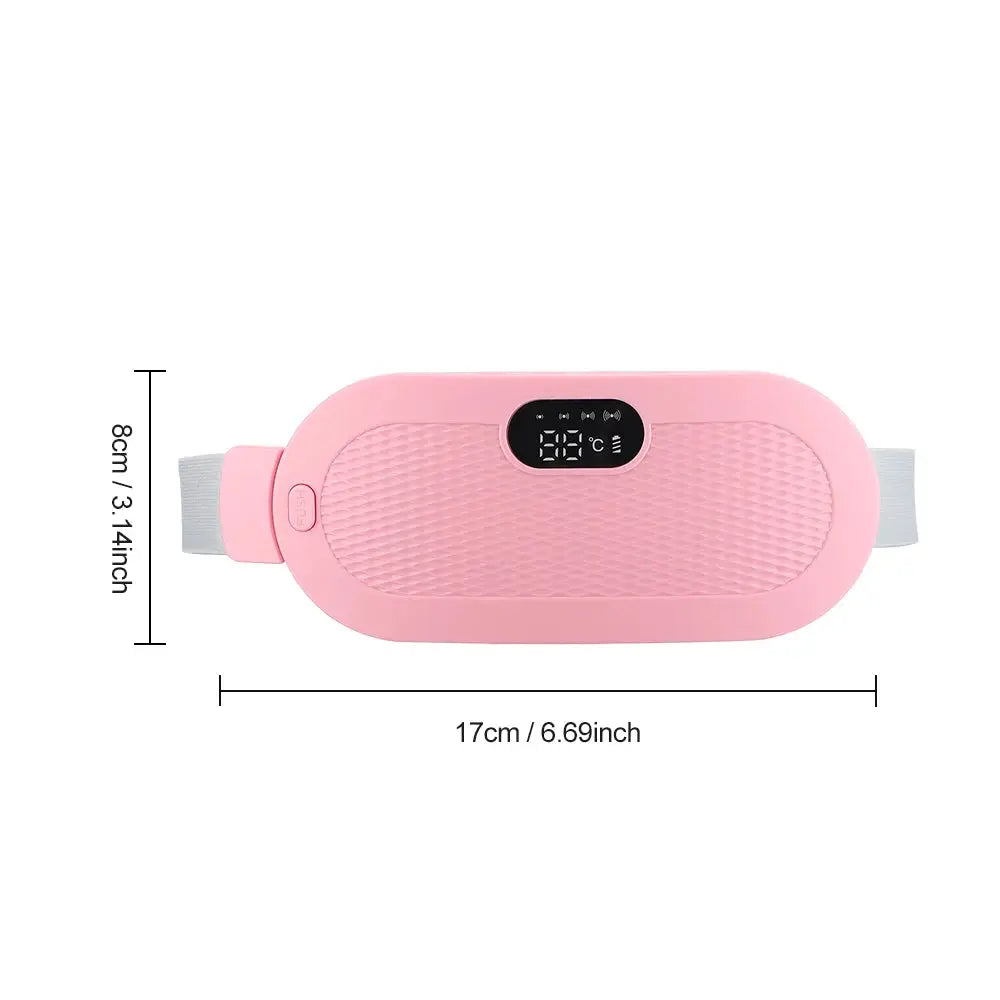 Dimensions of pink menstrual heating pad