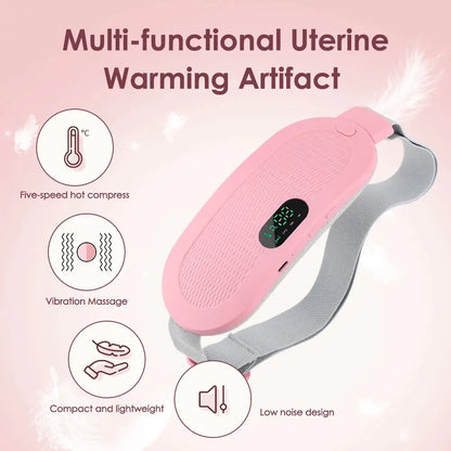 Features of uterine warming artifact heating pad