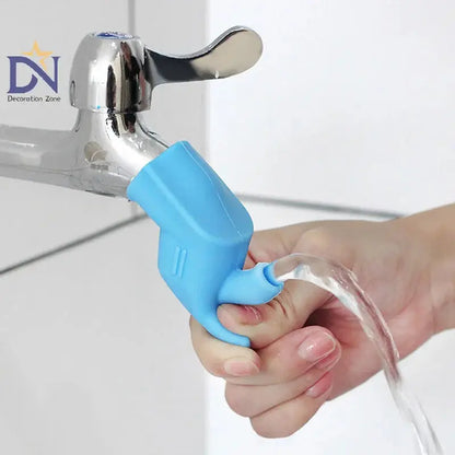 Kids' Hand Washing Tap Extension for Sinks - Safe and flexible faucet extender.