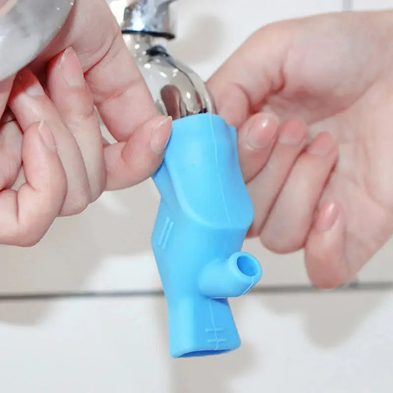 Flexible Faucet Extender for Kids and Toddlers - Safe and durable sink accessory.