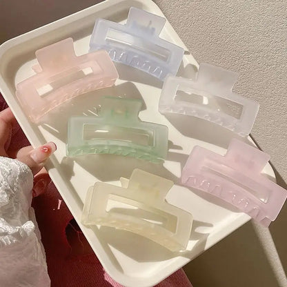 Tray of pastel jelly matte hairpins