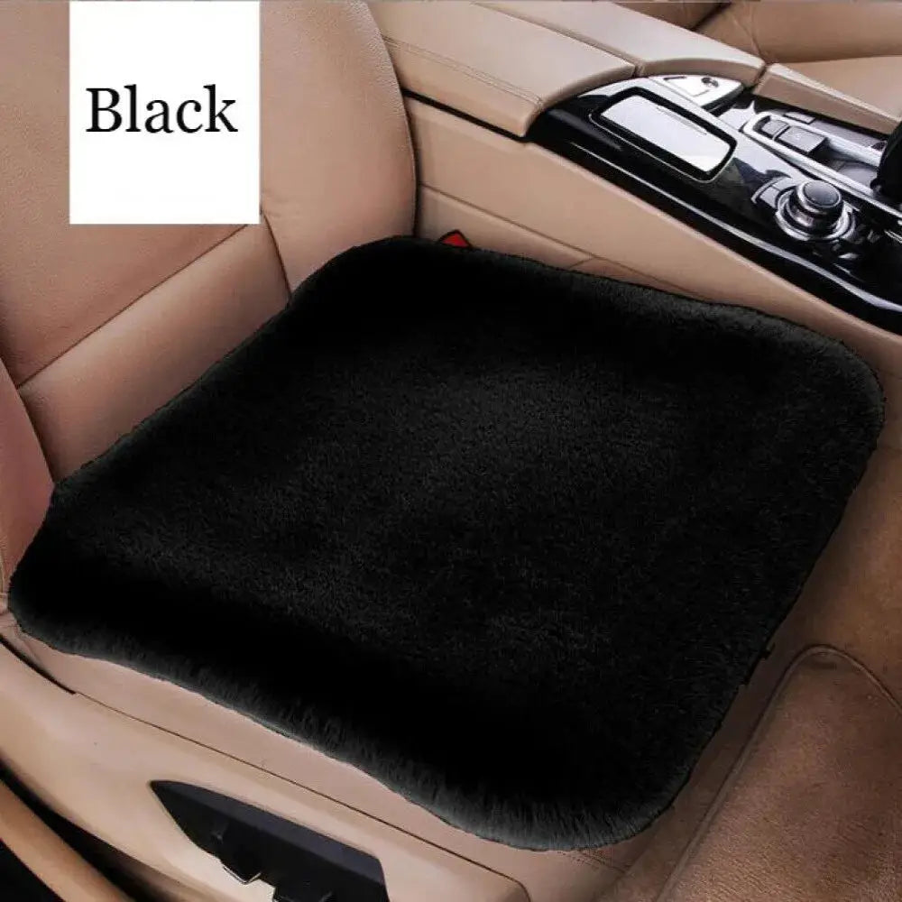 Universal Car Cushion with Soft Rabbit Fur Texture - Perfect for winter protection.