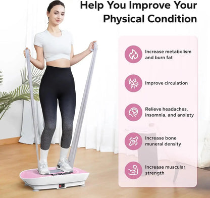 Whole-body vibration plate machine improving muscle tone