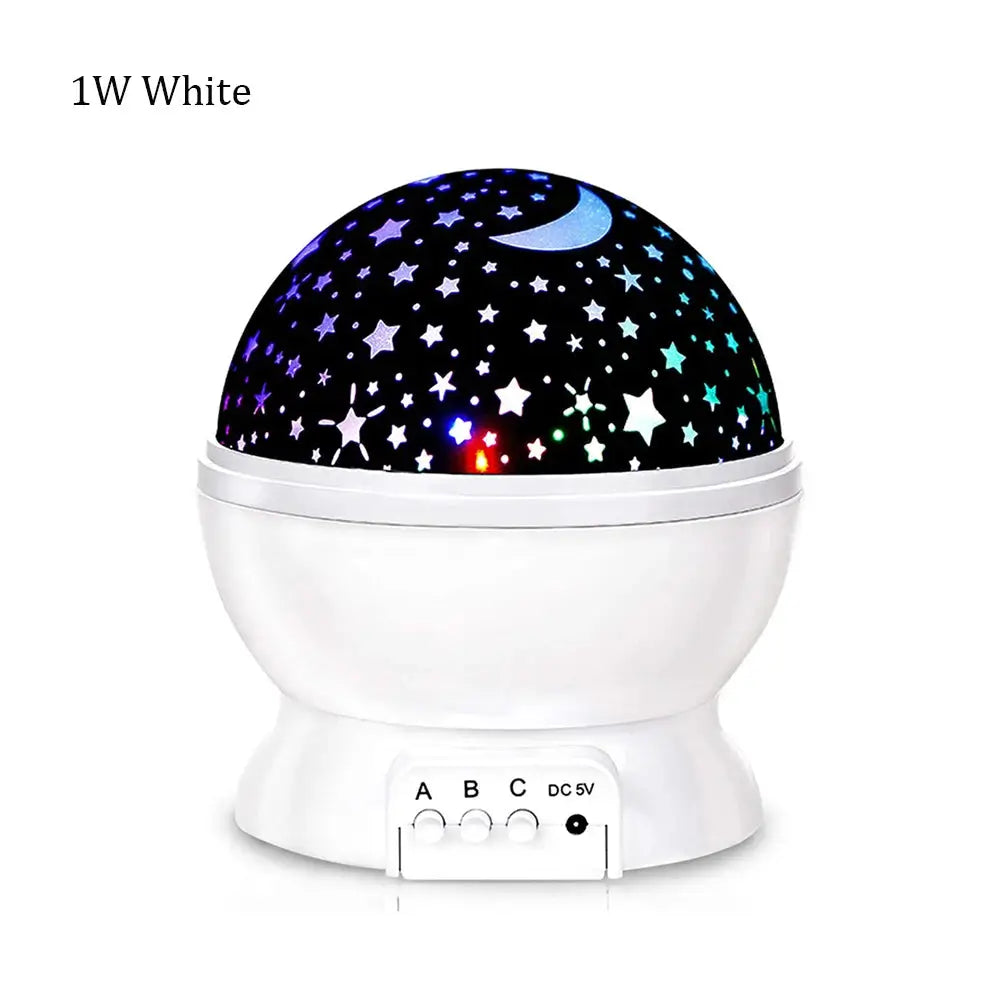 White StarKids night light projector with starry design