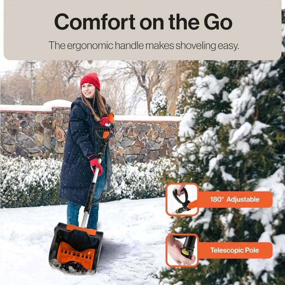 Eco-friendly electric snow blower with ergonomic design